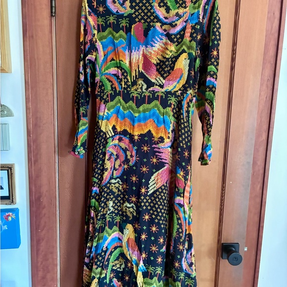 FARM Rio Colorful Patterned Midi Dress - Picture 2 of 4